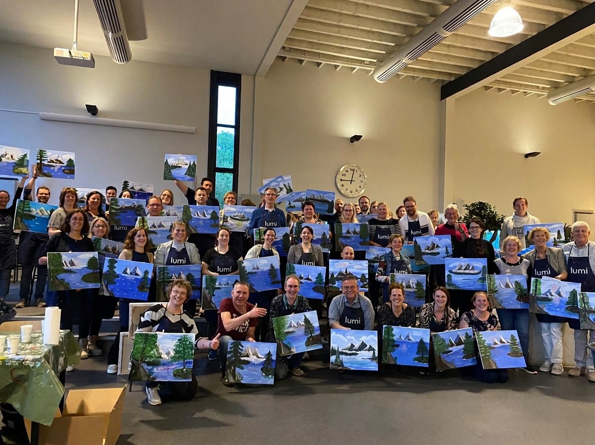 Schilderen als Bob Ross van LUMI